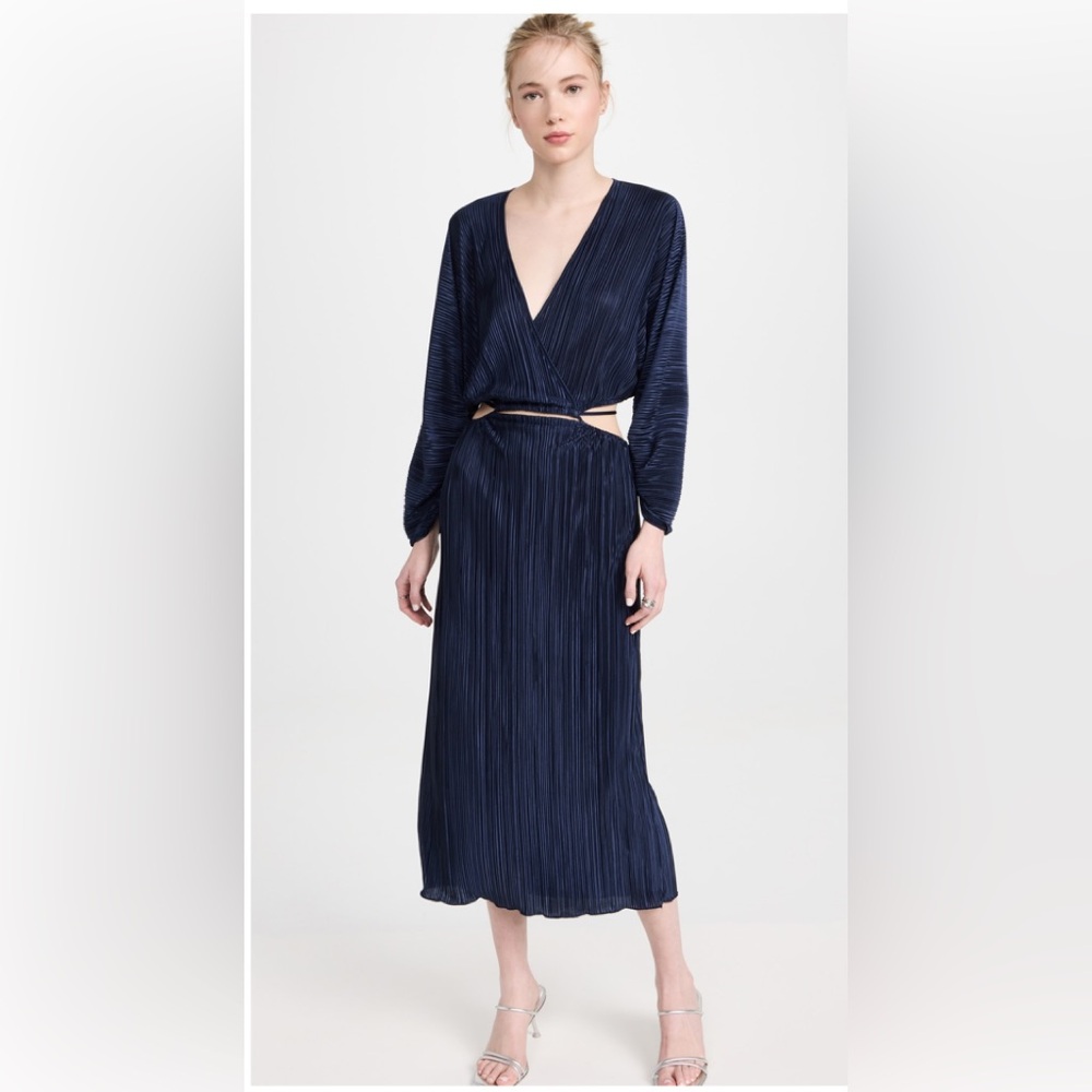Good American Navy Midi Dress
